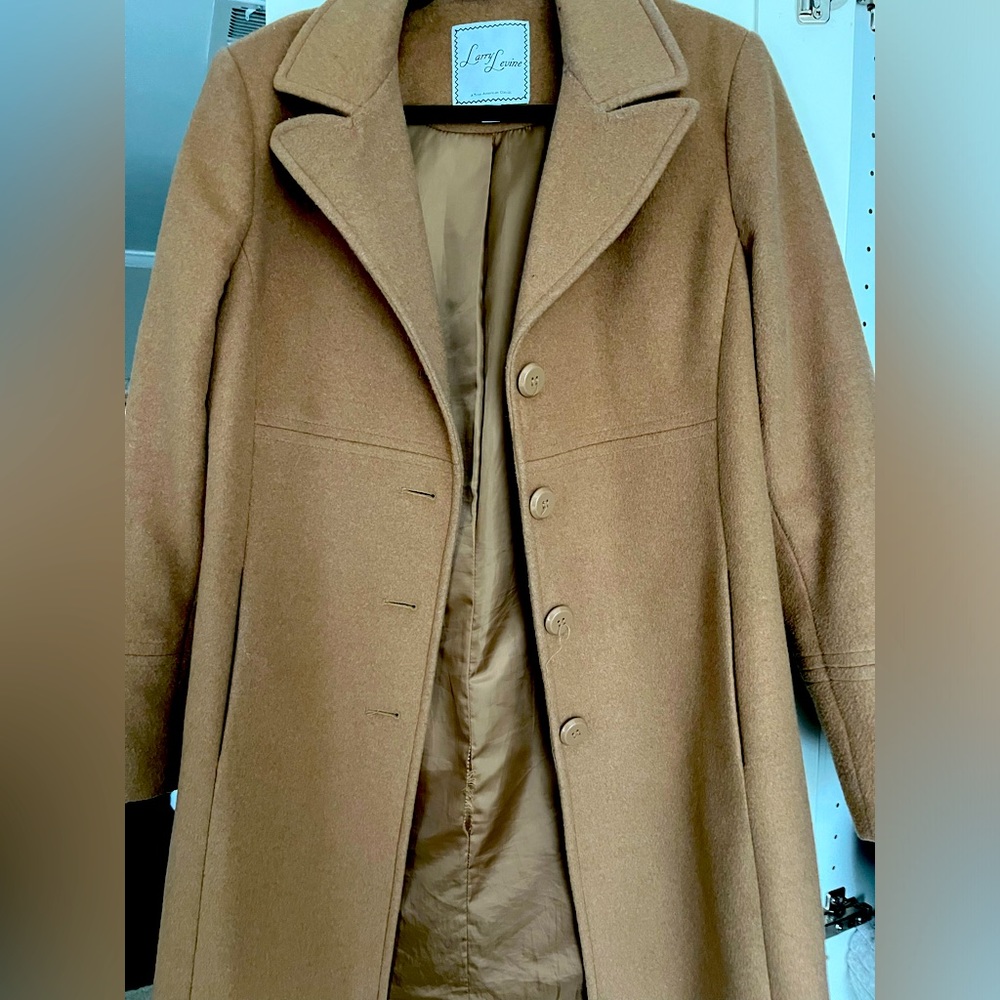Larry Levine Camel coat